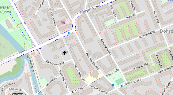 Restaurant auf Karte