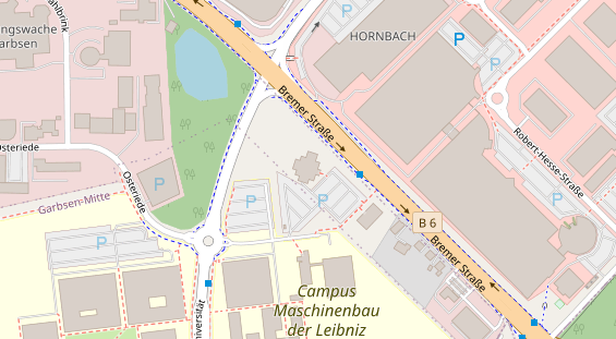 Restaurant auf Karte