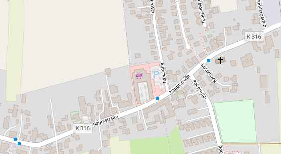 Restaurant auf Karte