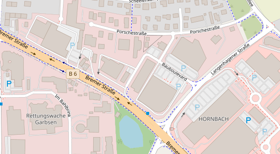 Restaurant auf Karte