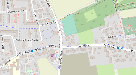 Restaurant auf Karte