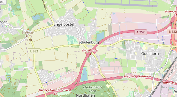 Restaurant auf Karte