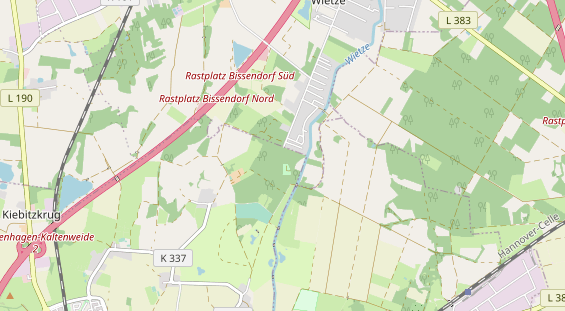 Restaurant auf Karte