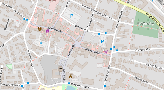 Restaurant auf Karte