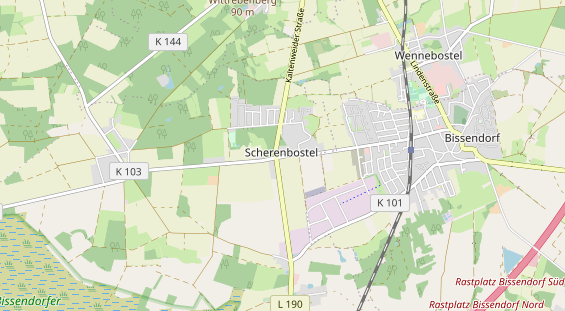 Restaurant auf Karte