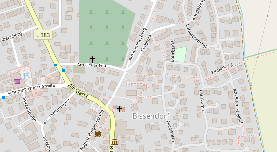 Restaurant auf Karte