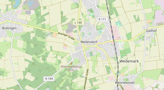 Restaurant auf Karte