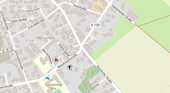 Restaurant auf Karte