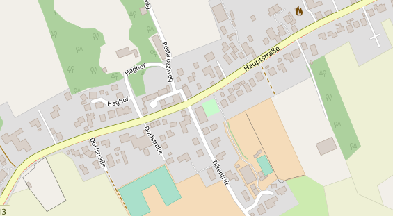 Restaurant auf Karte