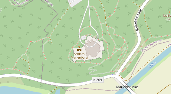 Restaurant auf Karte