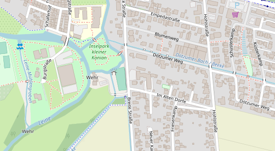 Restaurant auf Karte