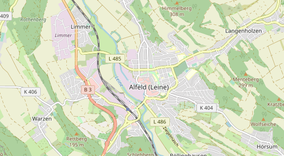 Restaurant auf Karte