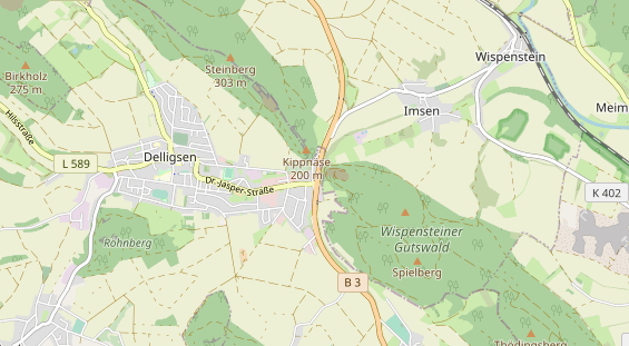 Restaurant auf Karte