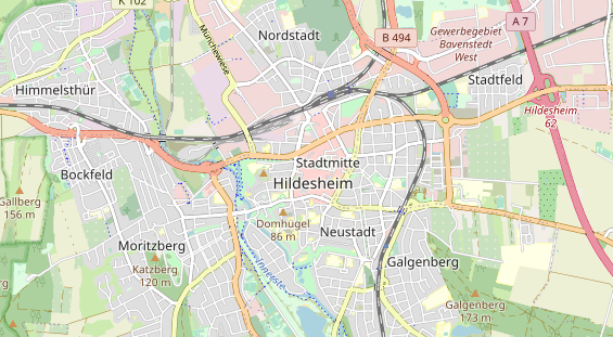 Restaurant auf Karte