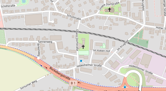 Restaurant auf Karte