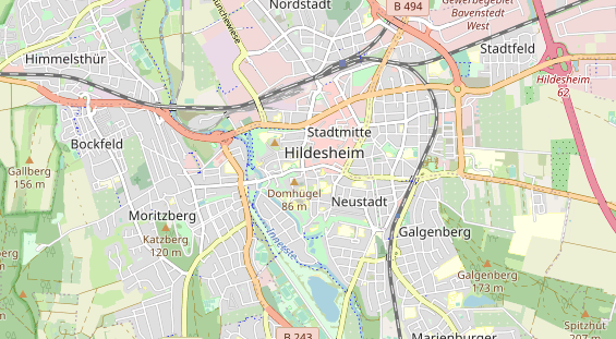 Restaurant auf Karte