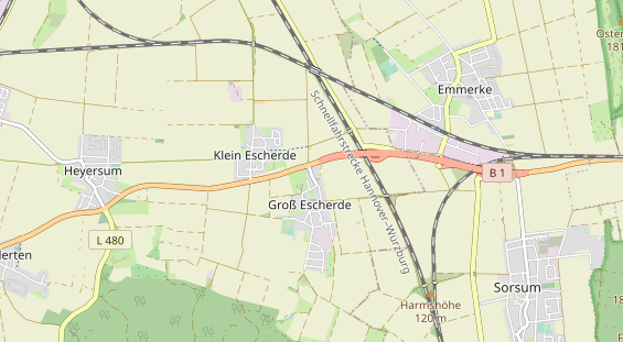 Restaurant auf Karte