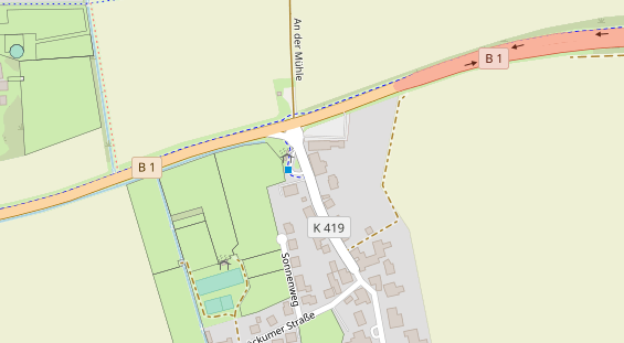 Restaurant auf Karte