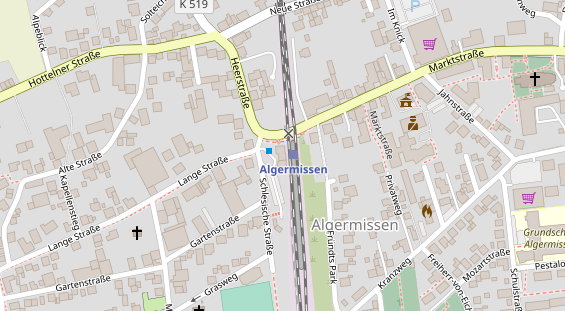 Restaurant auf Karte