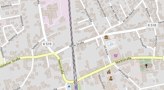 Restaurant auf Karte