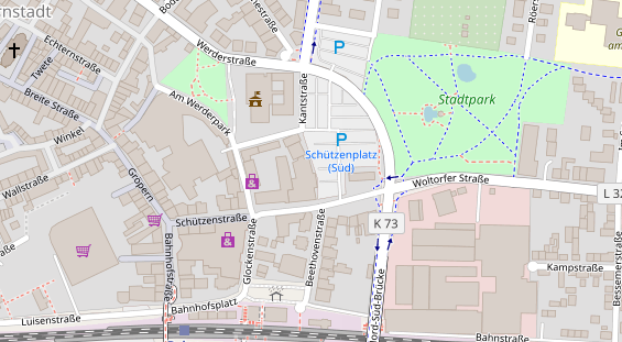 Restaurant auf Karte