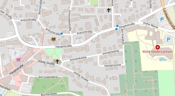 Restaurant auf Karte