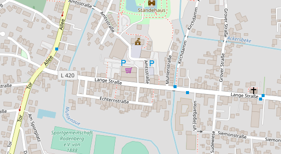 Restaurant auf Karte