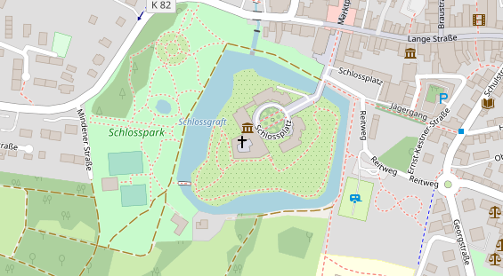 Restaurant auf Karte