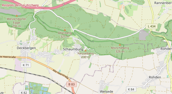 Restaurant auf Karte