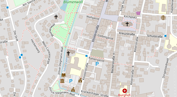 Restaurant auf Karte