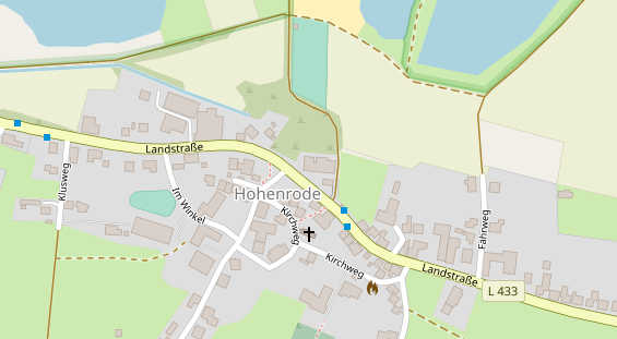 Restaurant auf Karte