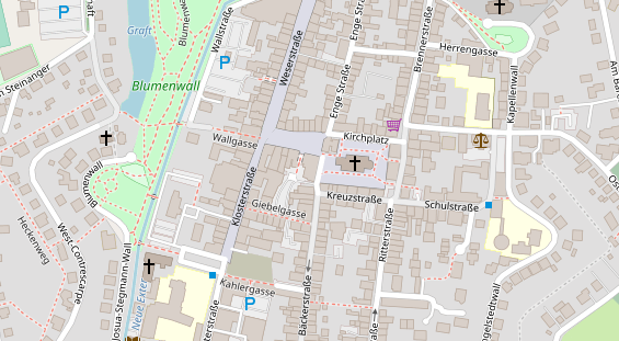 Restaurant auf Karte