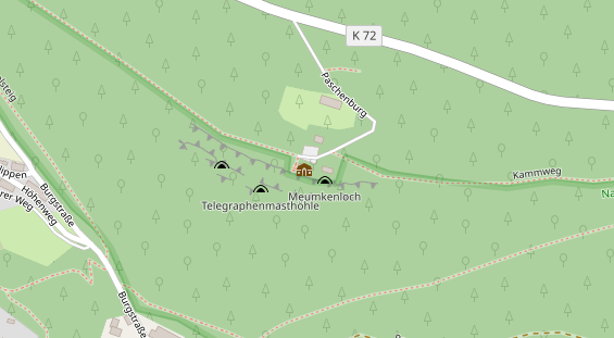 Restaurant auf Karte