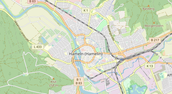 Restaurant auf Karte