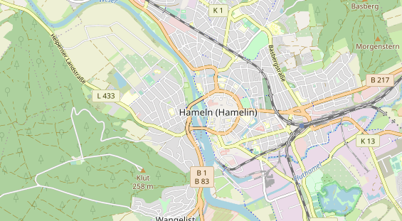 Restaurant auf Karte