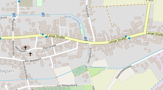 Restaurant auf Karte