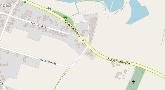 Restaurant auf Karte