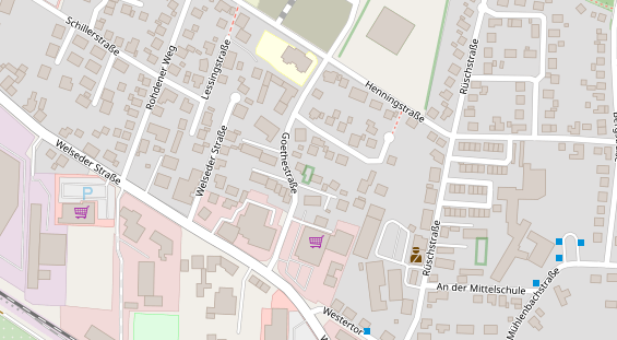 Restaurant auf Karte