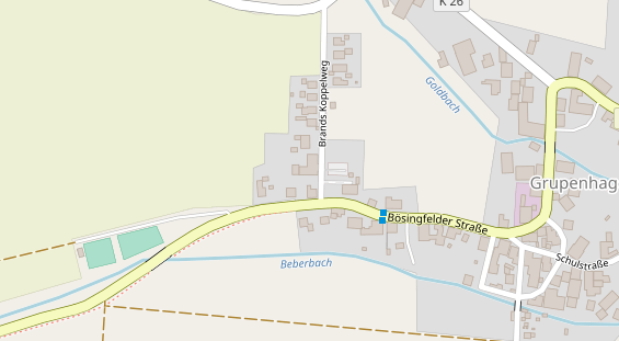 Restaurant auf Karte