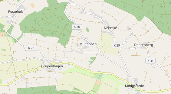 Restaurant auf Karte