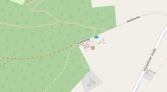 Restaurant auf Karte