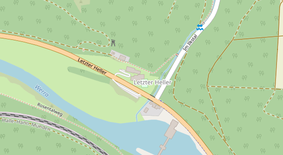 Restaurant auf Karte