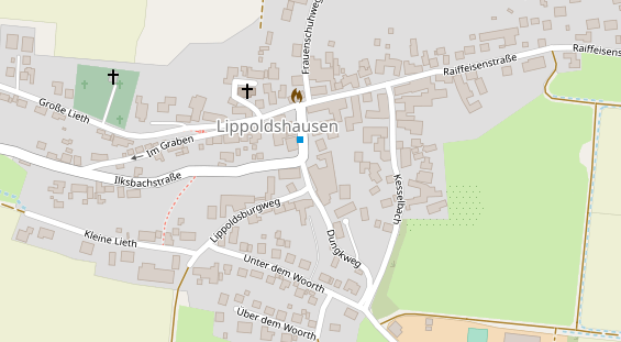 Restaurant auf Karte