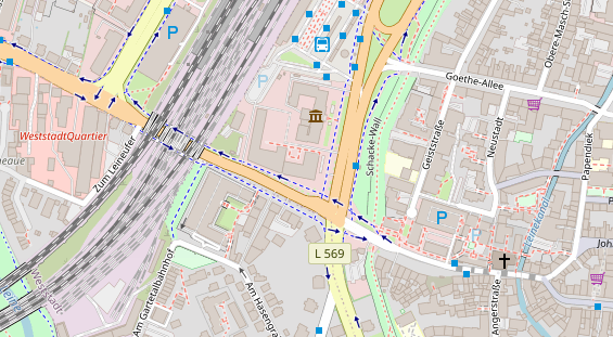 Restaurant auf Karte