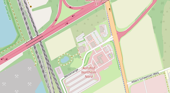 Restaurant auf Karte