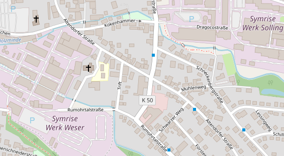 Restaurant auf Karte