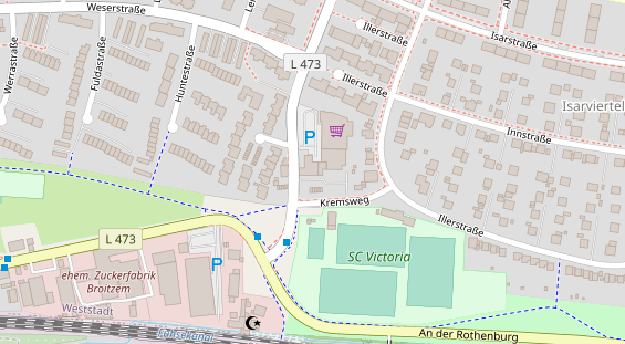 Restaurant auf Karte