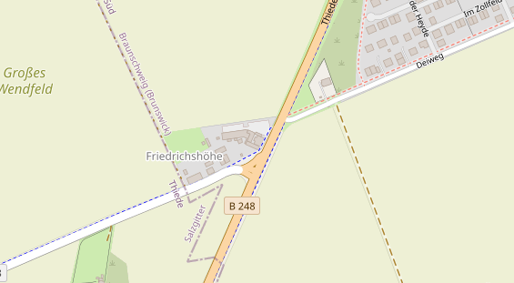 Restaurant auf Karte