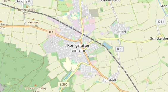 Restaurant auf Karte