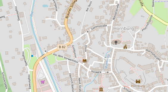 Restaurant auf Karte